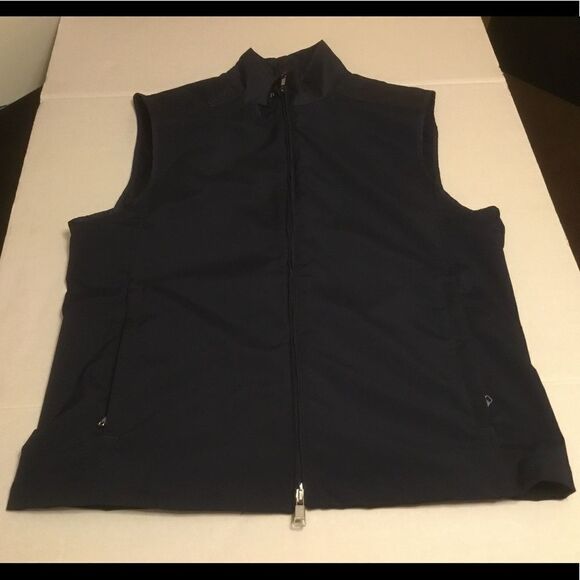 Polo Ralph Lauren Men’s Big Pony Zip Up Navy Vest - Picture 1 of 5